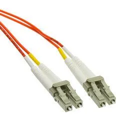 LC/LC OM1 Multimode Duplex Fiber Optic Cable, 62.5/125, 2 meter (6.6 foot)