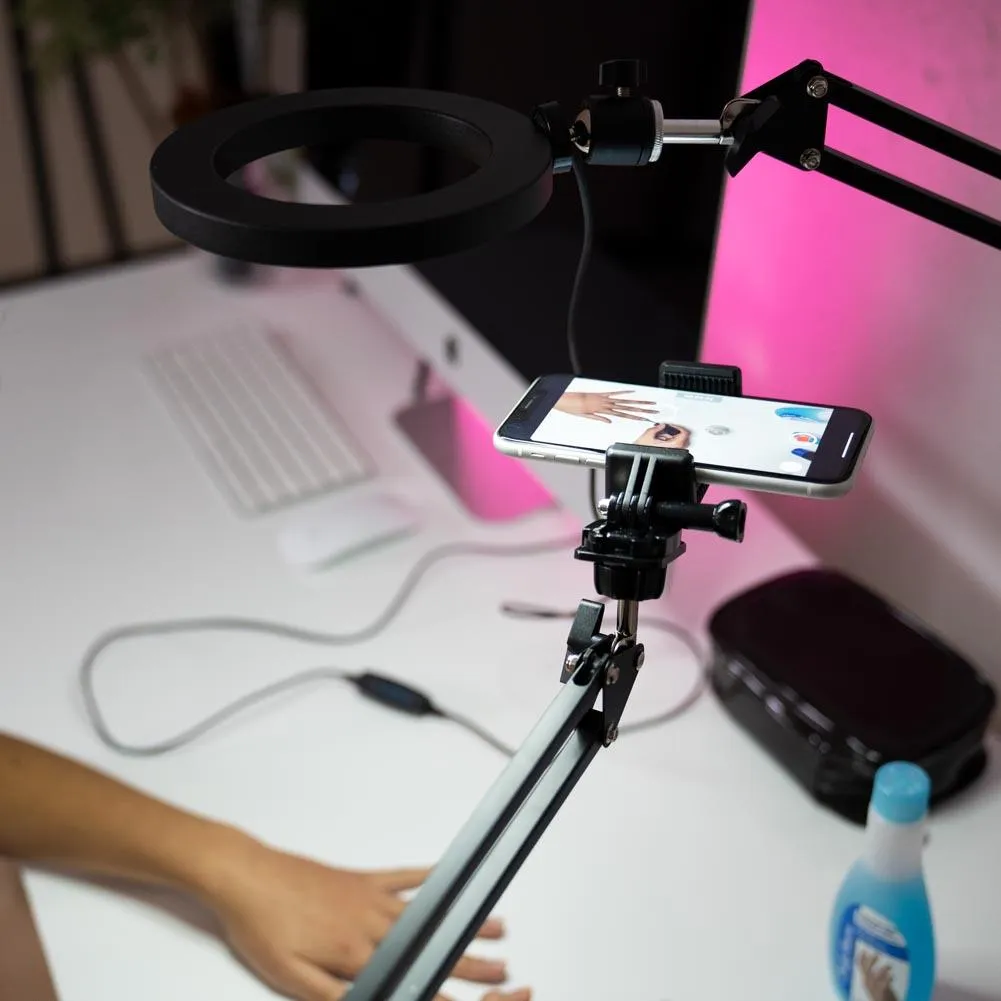 LED 6" Ring Light with Smartphone Holder Tabletop Lighting Kit - 'Inner Artist Plus II' (DEMO STOCK)