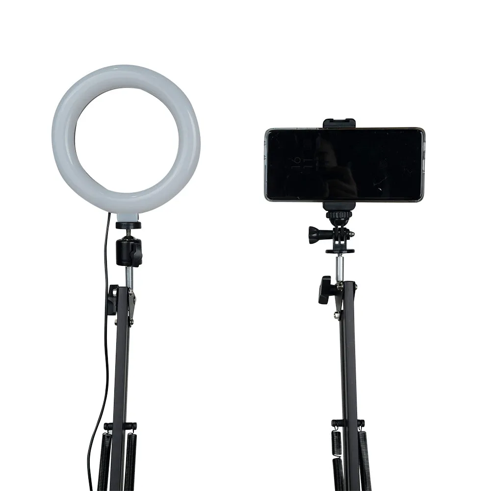 LED 6" Ring Light with Smartphone Holder Tabletop Lighting Kit - 'Inner Artist Plus II' (DEMO STOCK)