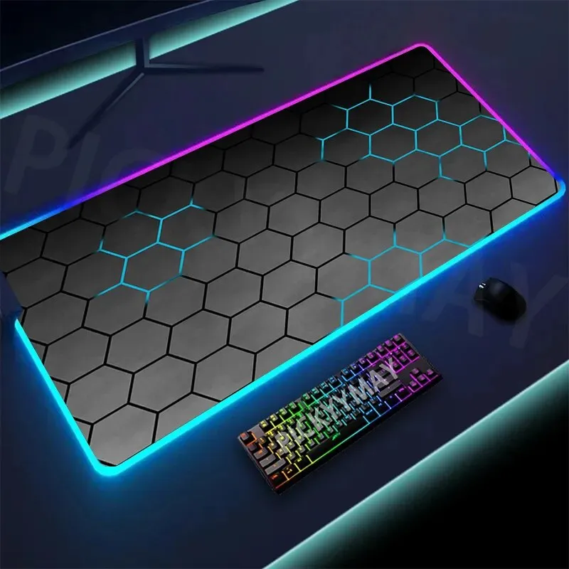 LED Keyboard Mats Luminous Desk Pads Mouse Pad For PC