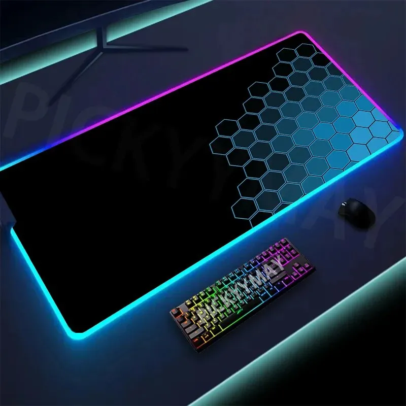 LED Keyboard Mats Luminous Desk Pads Mouse Pad For PC