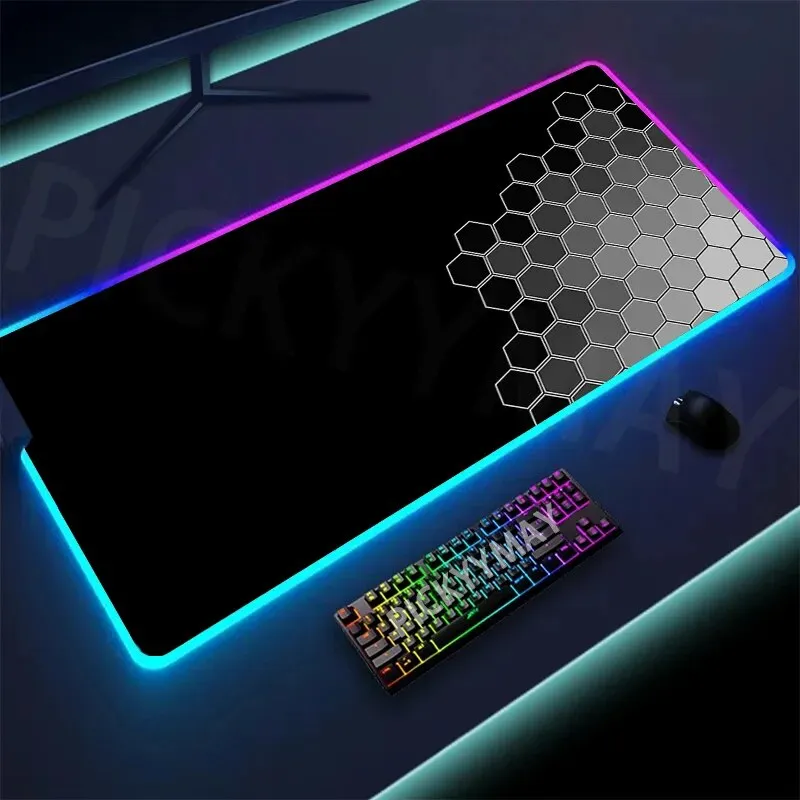 LED Keyboard Mats Luminous Desk Pads Mouse Pad For PC