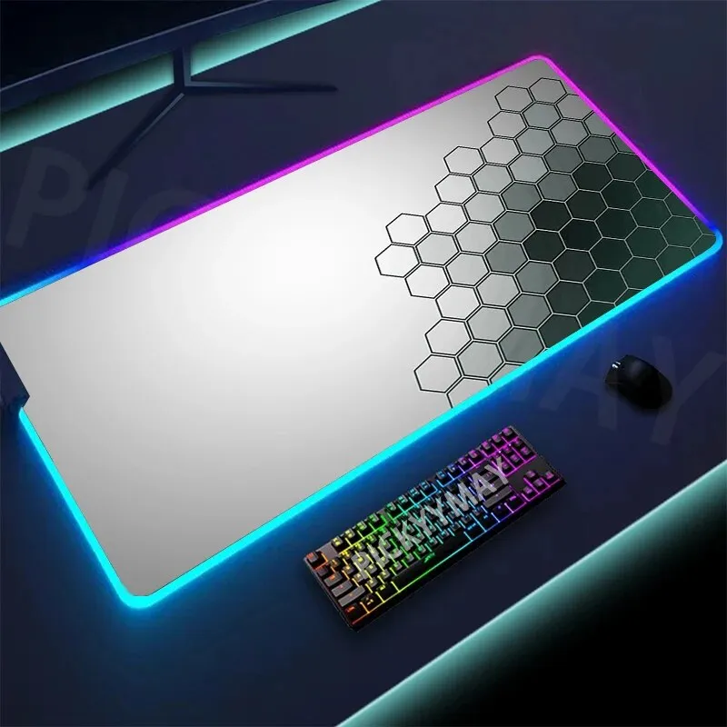 LED Keyboard Mats Luminous Desk Pads Mouse Pad For PC