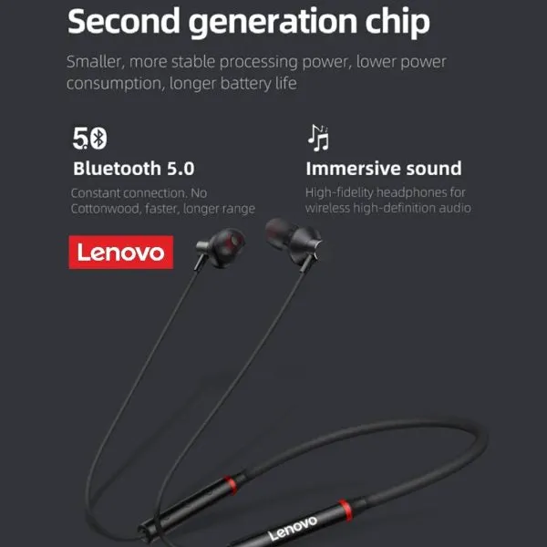 Lenovo He05x Wireless Headset Magnetic Neckband Random Color