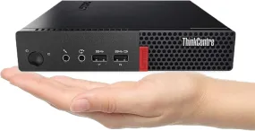 Lenovo ThinkCentre M910q Tiny Desktop PC | Intel Core I5-6500T up to 3.10 GHz Turbo 4-Cores (6th Gen), 16GB RAM, 256GB M.2 SSD, USB-C, Dual Monitor, 2x DisplayPort (4K), 1Gb Ethernet, Keyboard, Mouse & Wi-Fi - Windows 10 Pro , 1 Year Warranty - Grade A