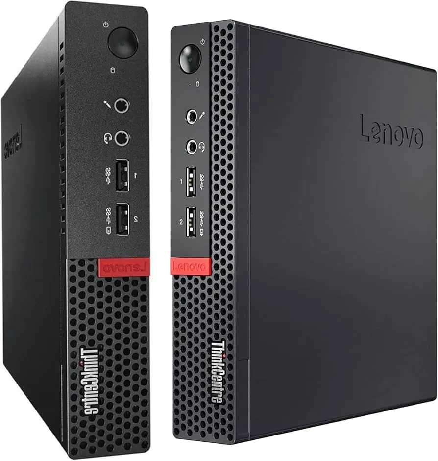 Lenovo ThinkCentre M910q Tiny Desktop PC | Intel Core I5-6500T up to 3.10 GHz Turbo 4-Cores (6th Gen), 16GB RAM, 256GB M.2 SSD, USB-C, Dual Monitor, 2x DisplayPort (4K), 1Gb Ethernet, Keyboard, Mouse & Wi-Fi - Windows 10 Pro , 1 Year Warranty - Grade A