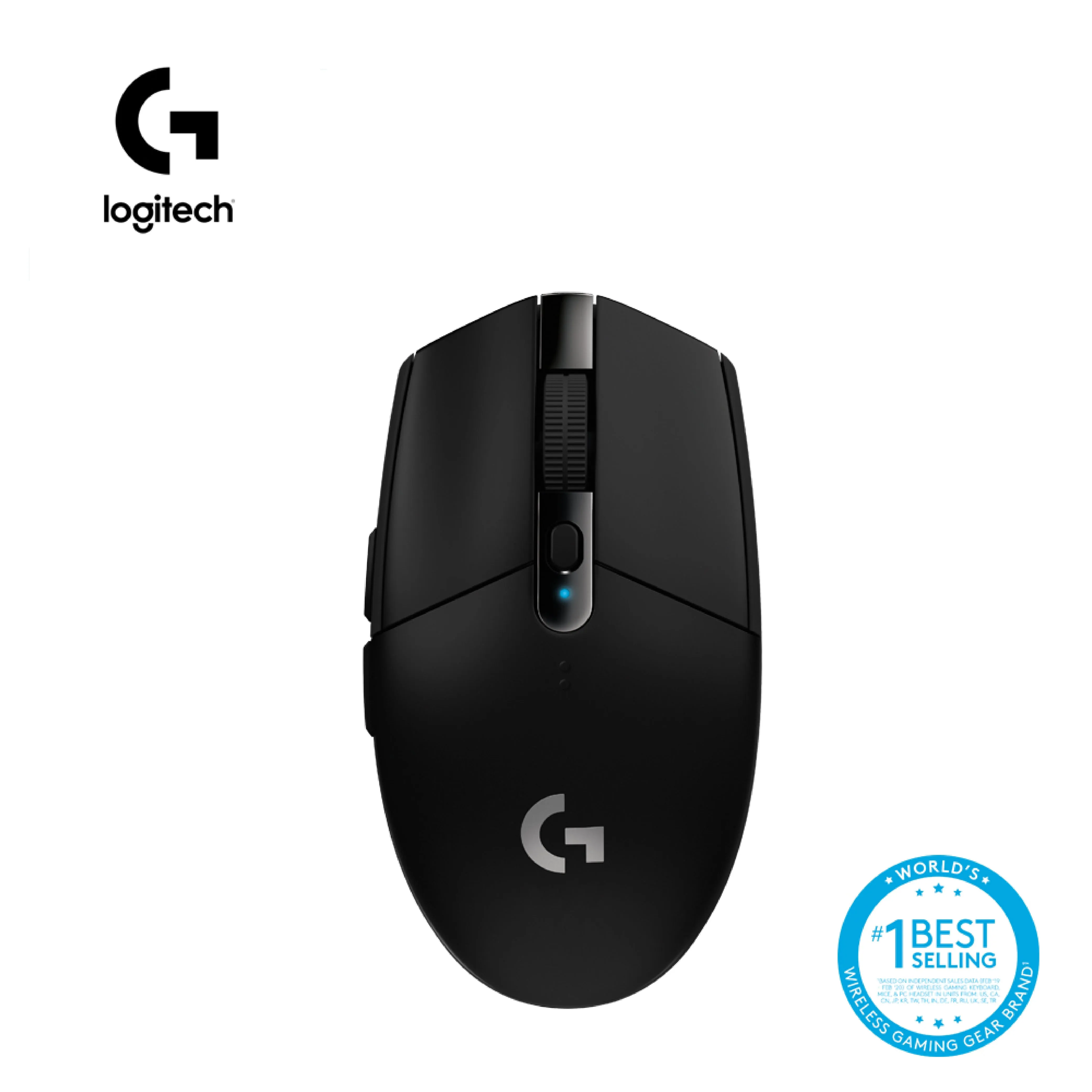 Logitech G304 Lightspeed Wireless Gaming Mouse | HERO Sensor | 12000 DPI | Lightweight | 6 Programmable Buttons | 1 MS Report Rate - Black / White