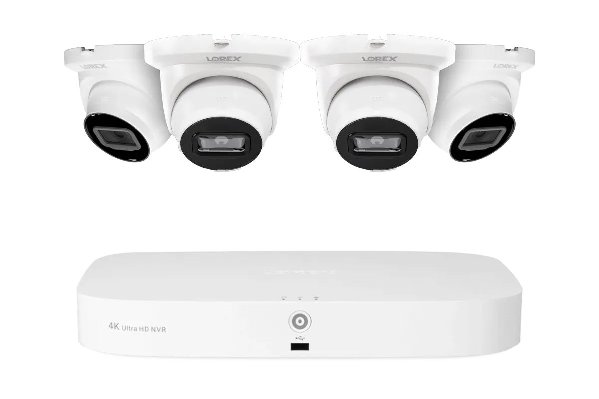 Lorex Fusion Series 4K 16 Camera Capable (8 Wired   8 Fusion Wi-Fi) 2TB Wired NVR System with 4MP (2K) A4 IP Turret Cameras