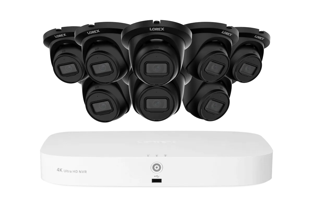 Lorex Fusion Series 4K 16 Camera Capable (8 Wired   8 Fusion Wi-Fi) 2TB Wired NVR System with 4MP (2K) A4 IP Turret Cameras