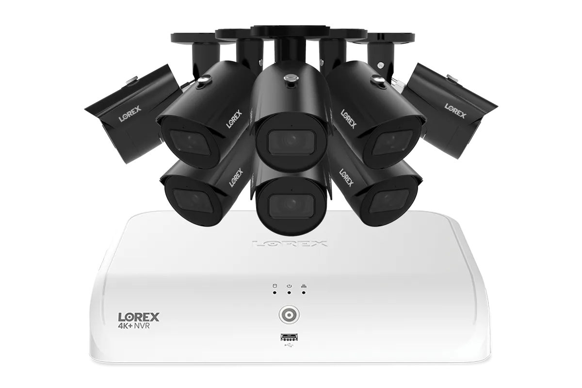 Lorex Fusion Series 4K  16 Channel (8 Wired   8 Fusion Wi-Fi) 2TB Wired System with A4 Wired 2K IP Bullet Cameras