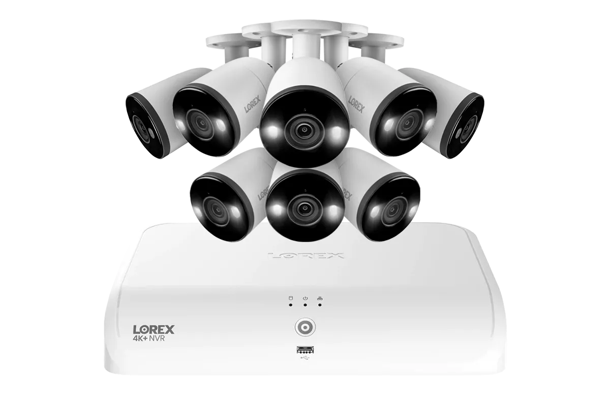 Lorex Fusion Series 4K  16 Channel (8 Wired   8 Fusion Wi-Fi) 2TB Wired System with H13 Wired 4K IP Bullet Cameras