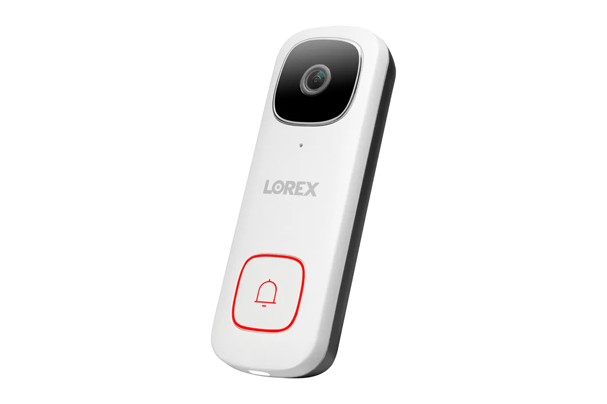 Lorex Smart Home Security Center with 4 Outdoor Wi-Fi Cameras, 2K Video Doorbell and 3 Sensors