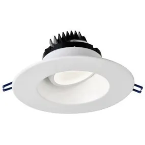 Lotus LED Lights - 6 Inch Regressed - Round Gimbal LED Downlight - 20 Degree Tilt - 360 Rotation