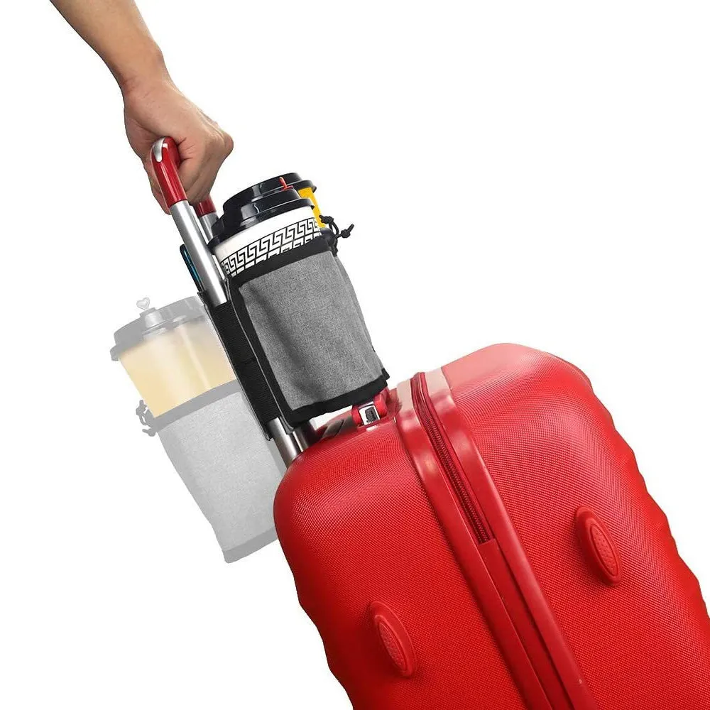 Luggage Travel Mug Holder Suitcase Attachment Drink Cup