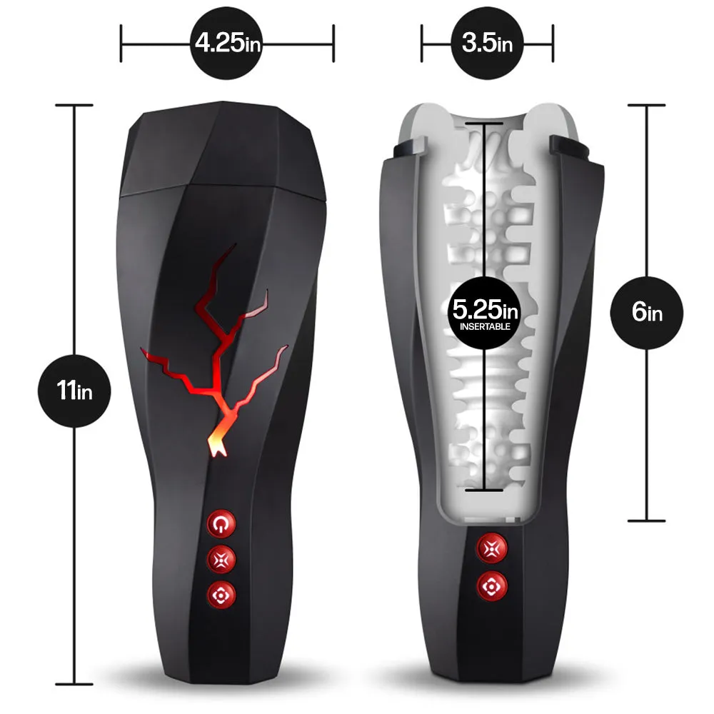 M For Men Storm Vibrating Moaning Suction Masturbator