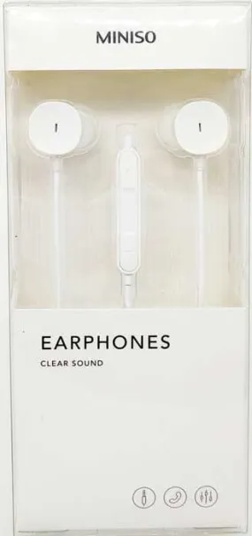 Miniso Earphones Clear Sound (White)