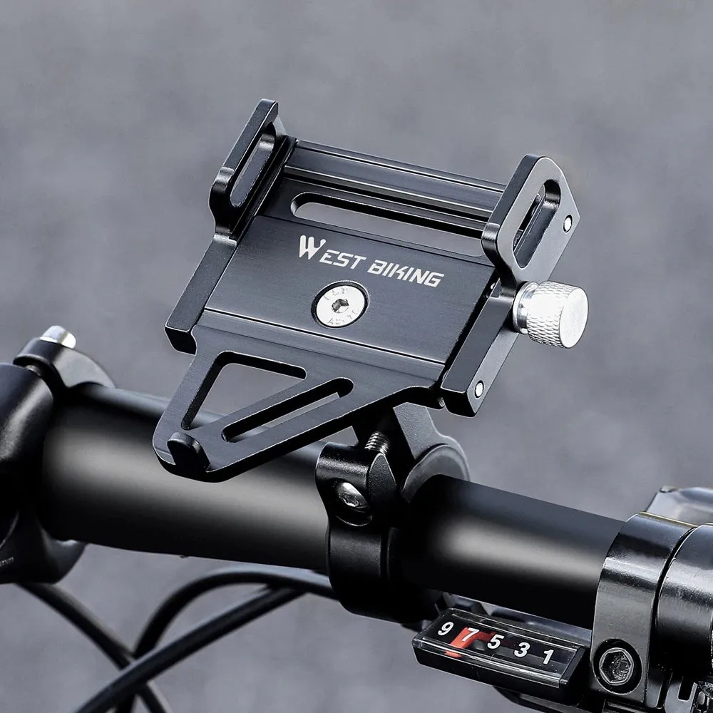 MobilePhone Holder Bicycle Mobile Phone Navigation Fixed Bracket Bike Handlebar Aluminum Alloy Mobile Phone Rack Support