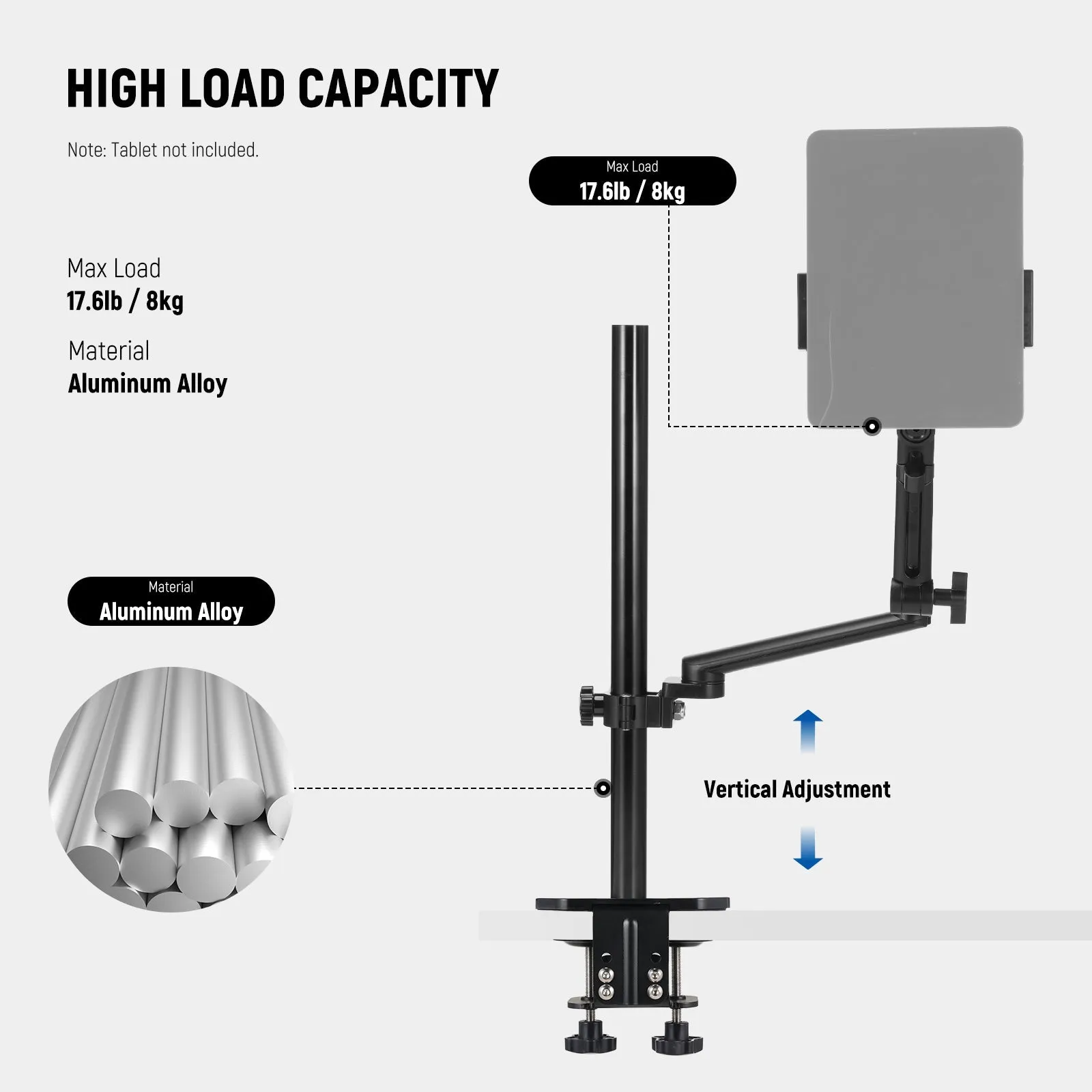 NEEWER DS011 Heavy Duty Camera Desk Mount Stand