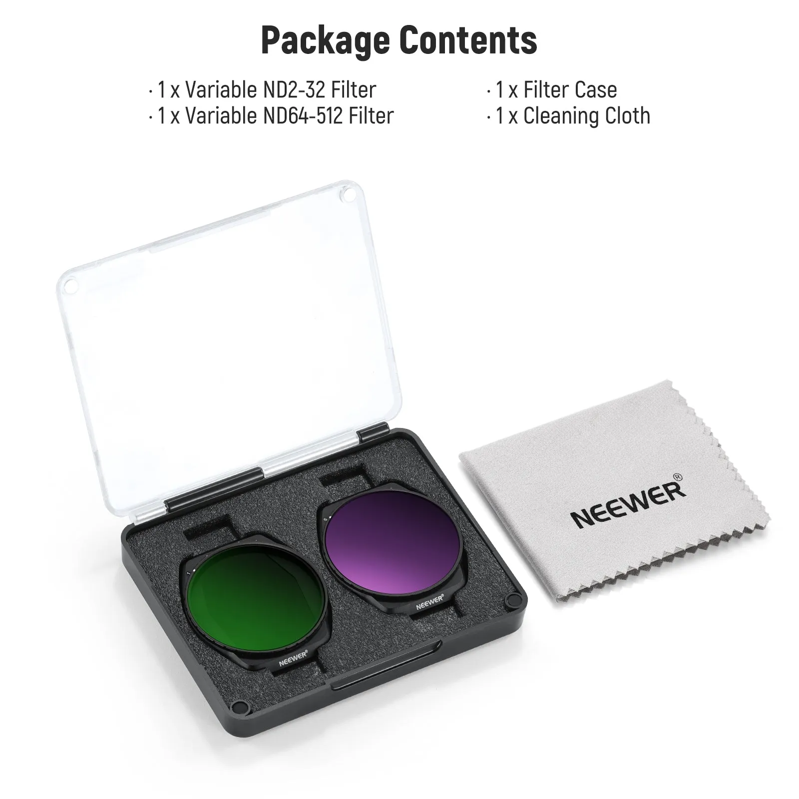 NEEWER FL-A88 Variable ND Filter Set Compatible with DJI Air 3S