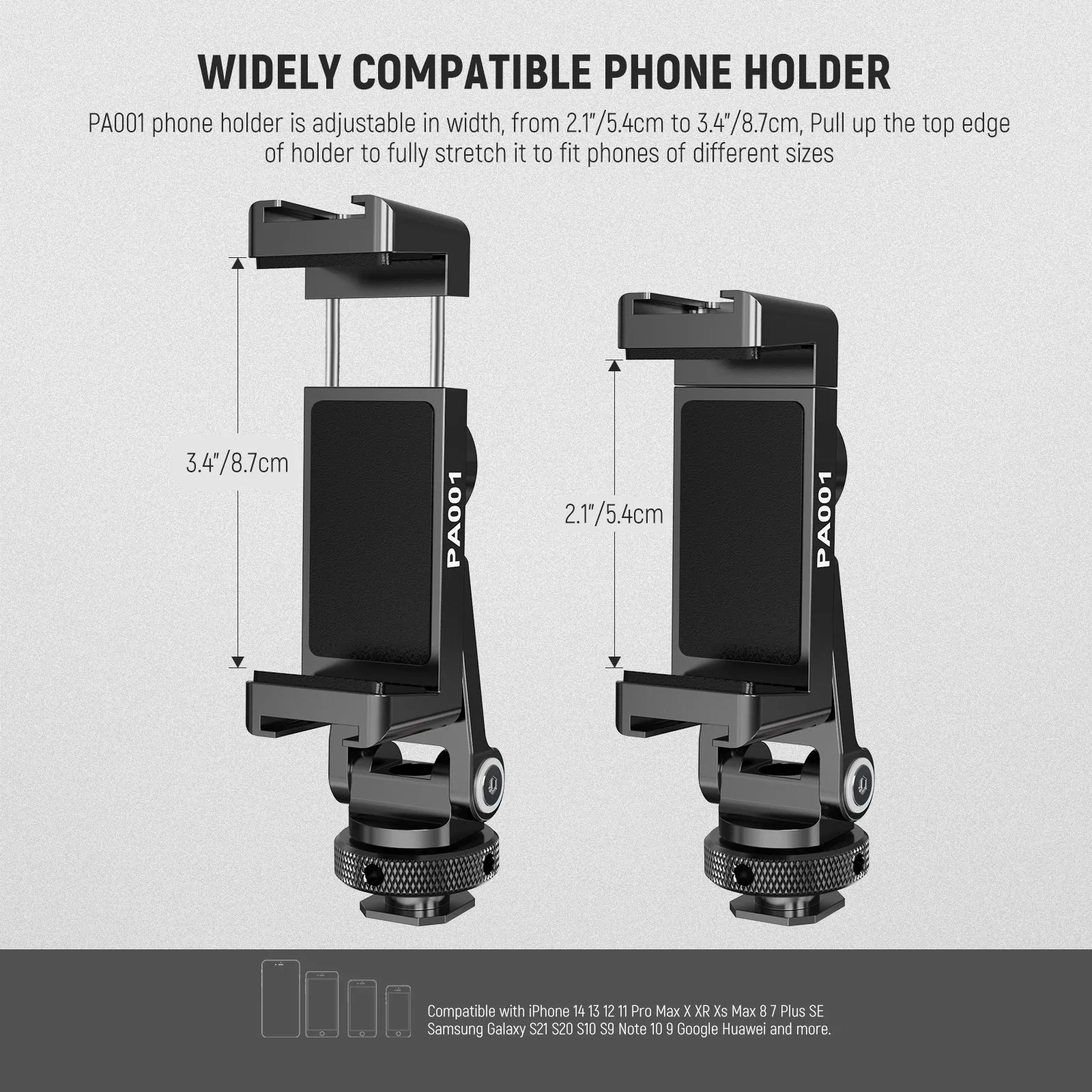 NEEWER Metal Phone Tripod Mount Adapter