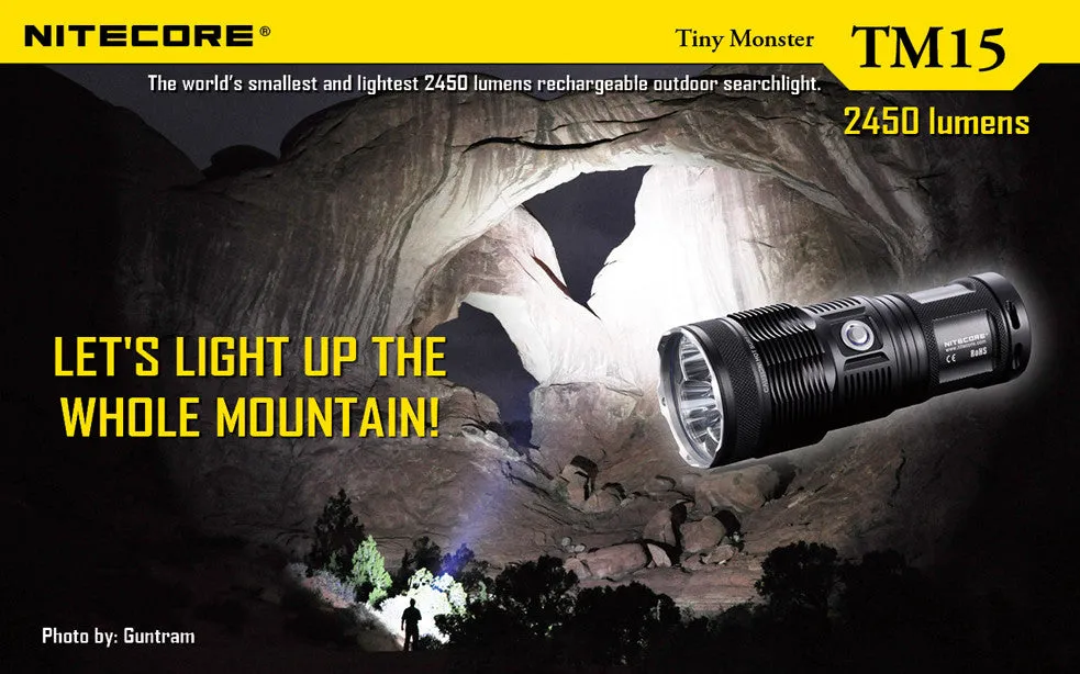 NiteCore TM15 Tiny Monster 2450 Lumen LED Flashlight