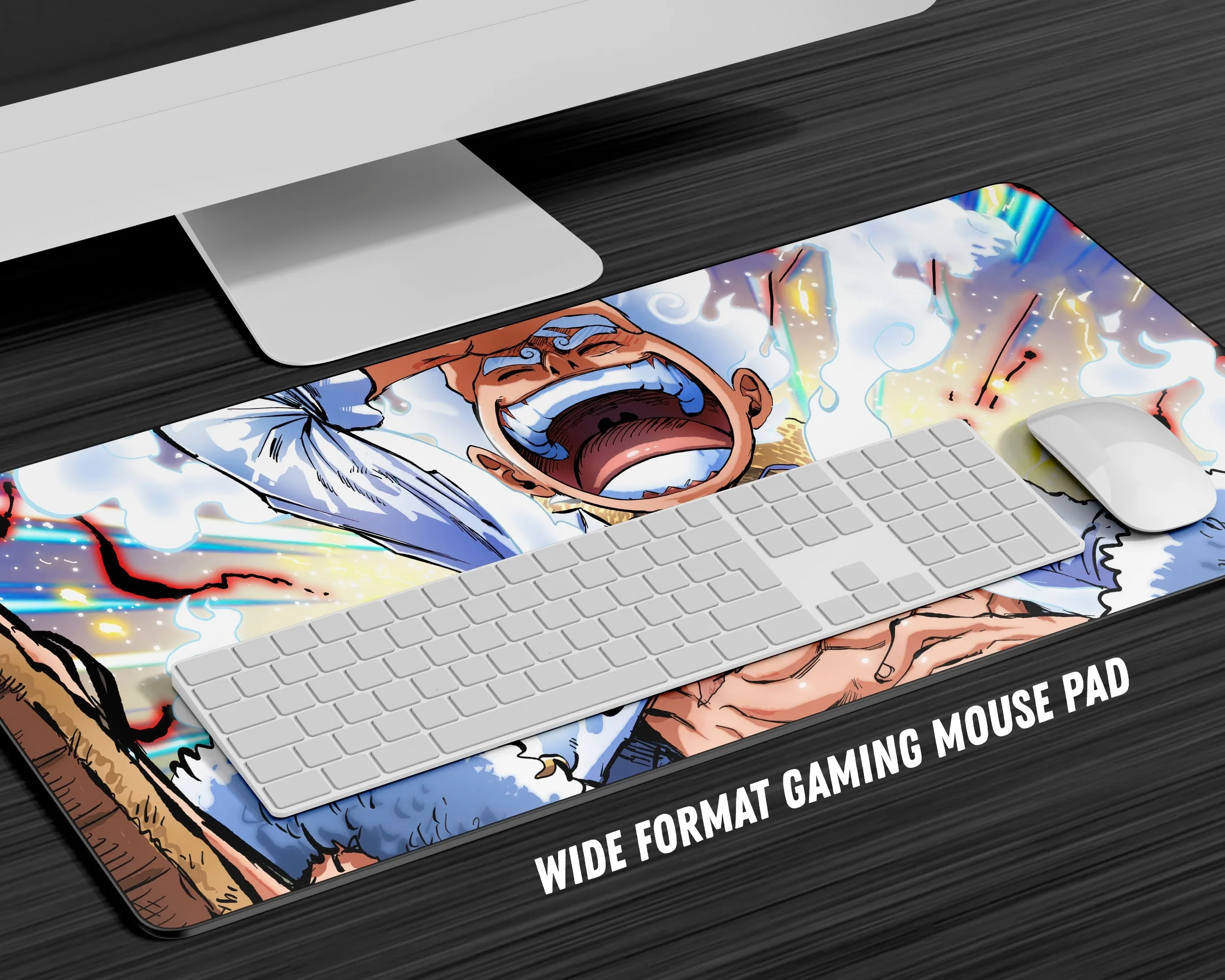 One Piece Luffy Gear 5 Awakening Gaming Mouse Pad