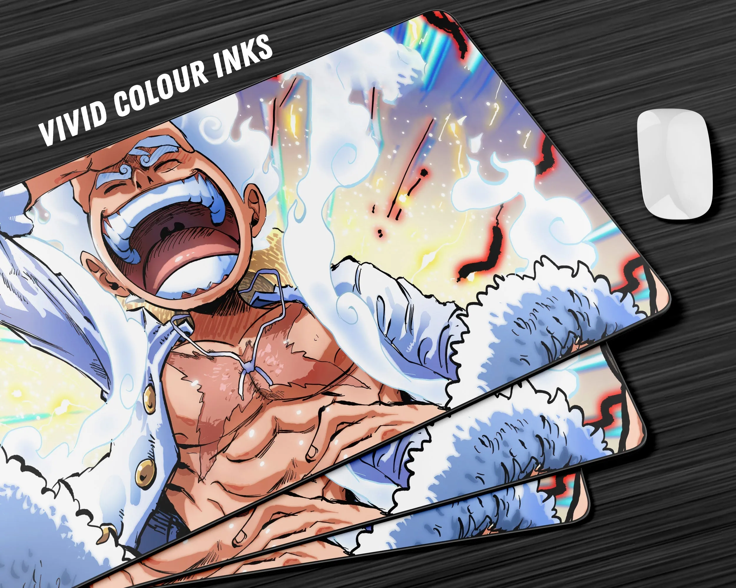 One Piece Luffy Gear 5 Awakening Gaming Mouse Pad