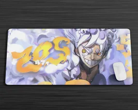 One Piece Luffy Gear 5 White Gaming Mouse Pad