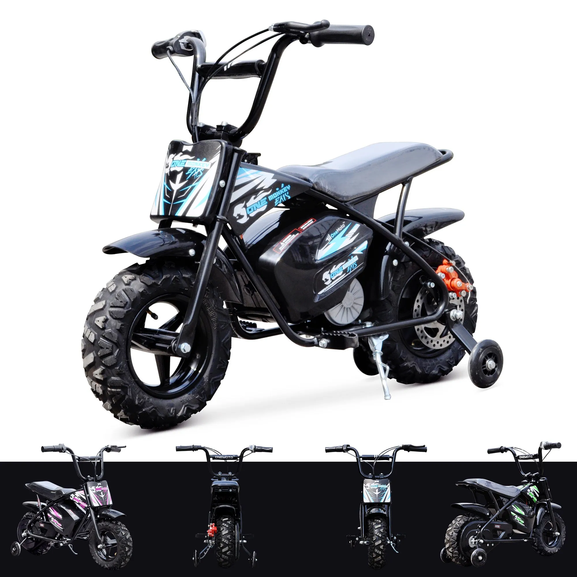 OneMonkey™ | EX1S | 250W | 24V | Electric Monkey Motorbike Blue - Pre-Assembled