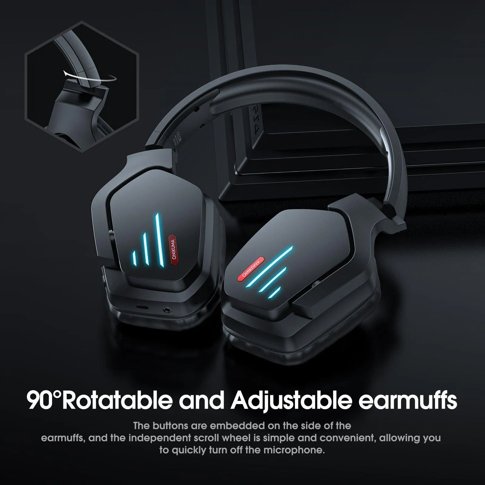 ONIKUMA B60 Wireless Bluetooth Gaming Headset