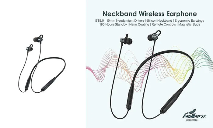 Oraimo OEB-E60DN Neckband Wireless BT5.0 Headphones