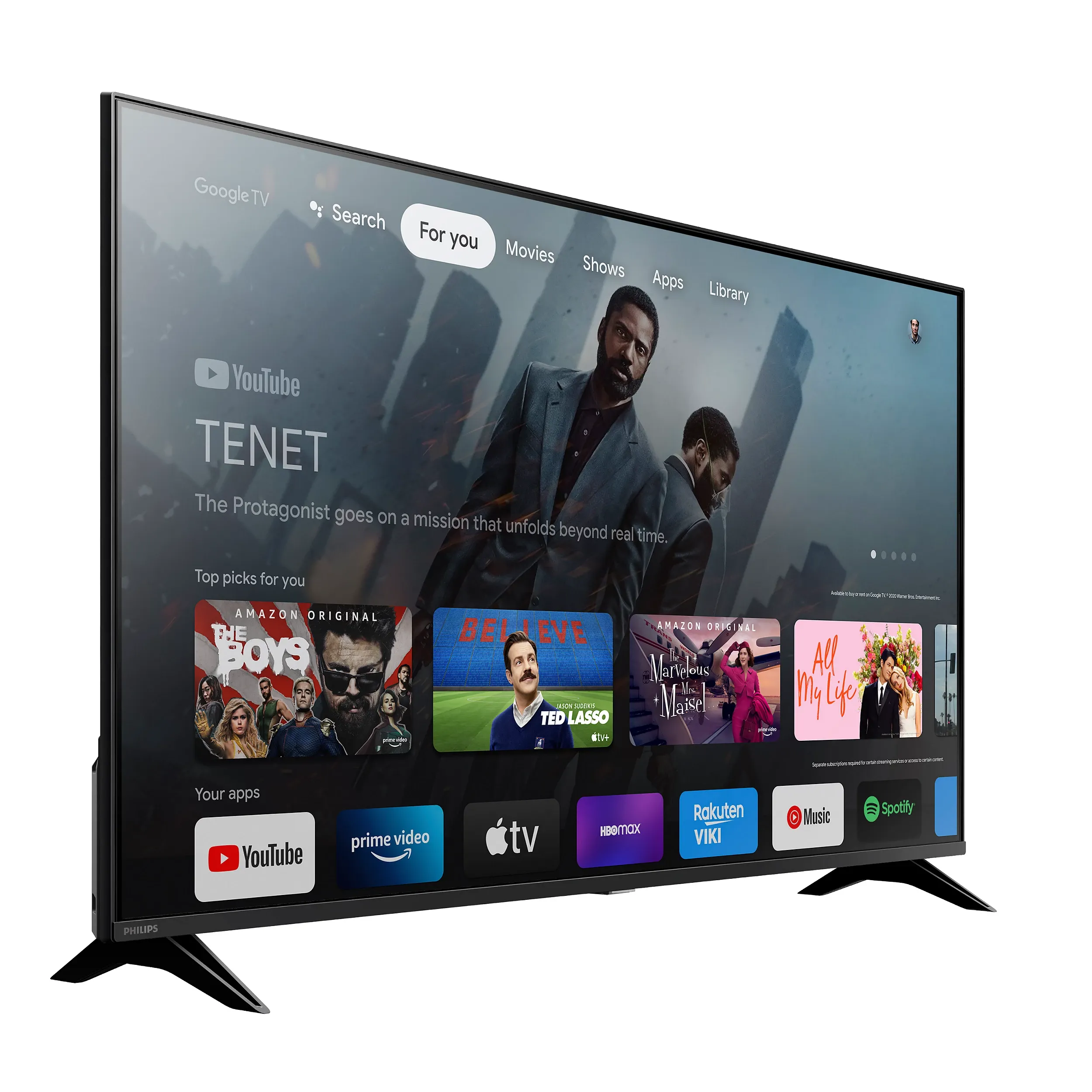 Philips 55" Class 4K Ultra HD (2160p) Google Smart LED TV (55PUL7672/F7)