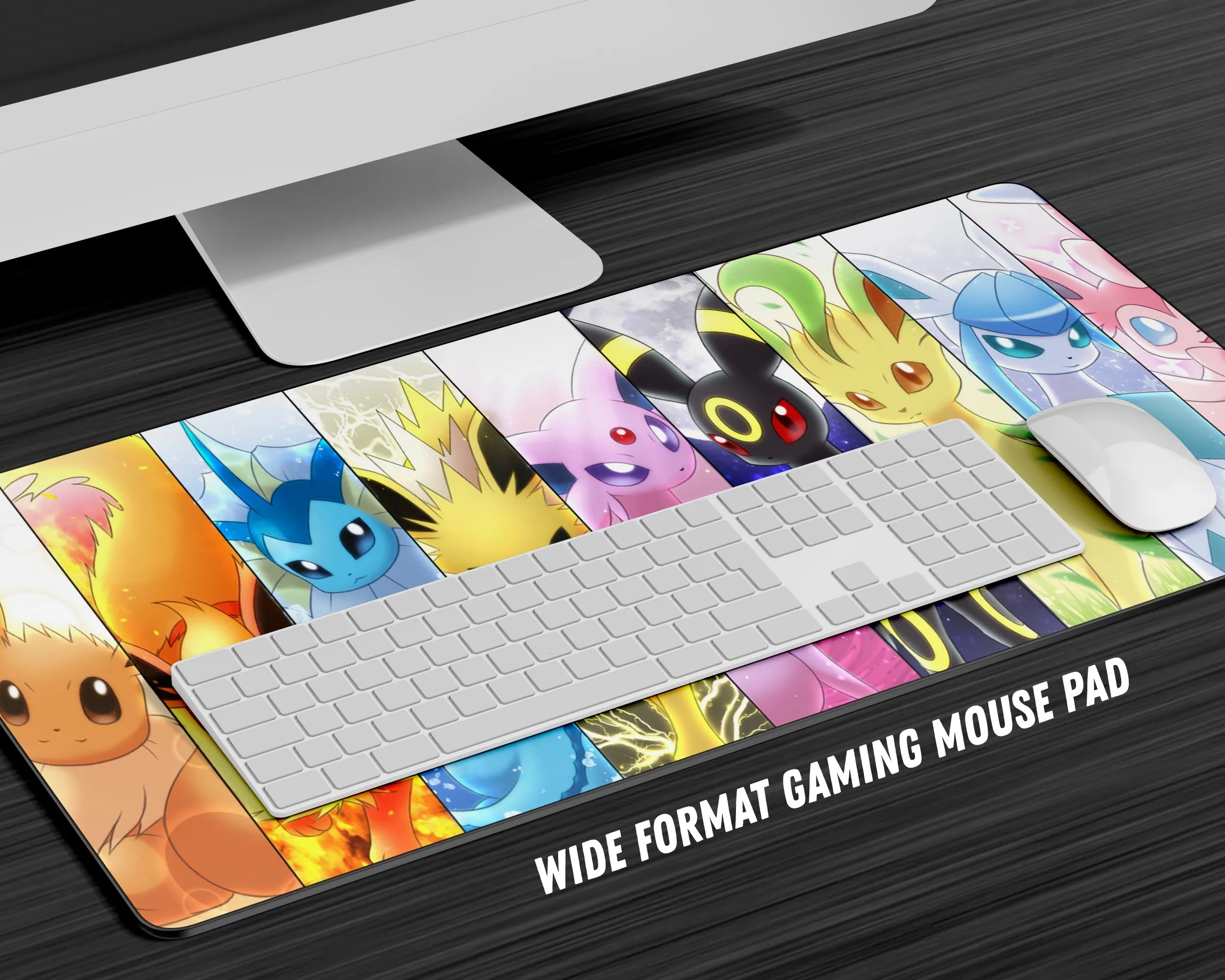 Pokemon Eevee Evolution Gaming Mouse Pad