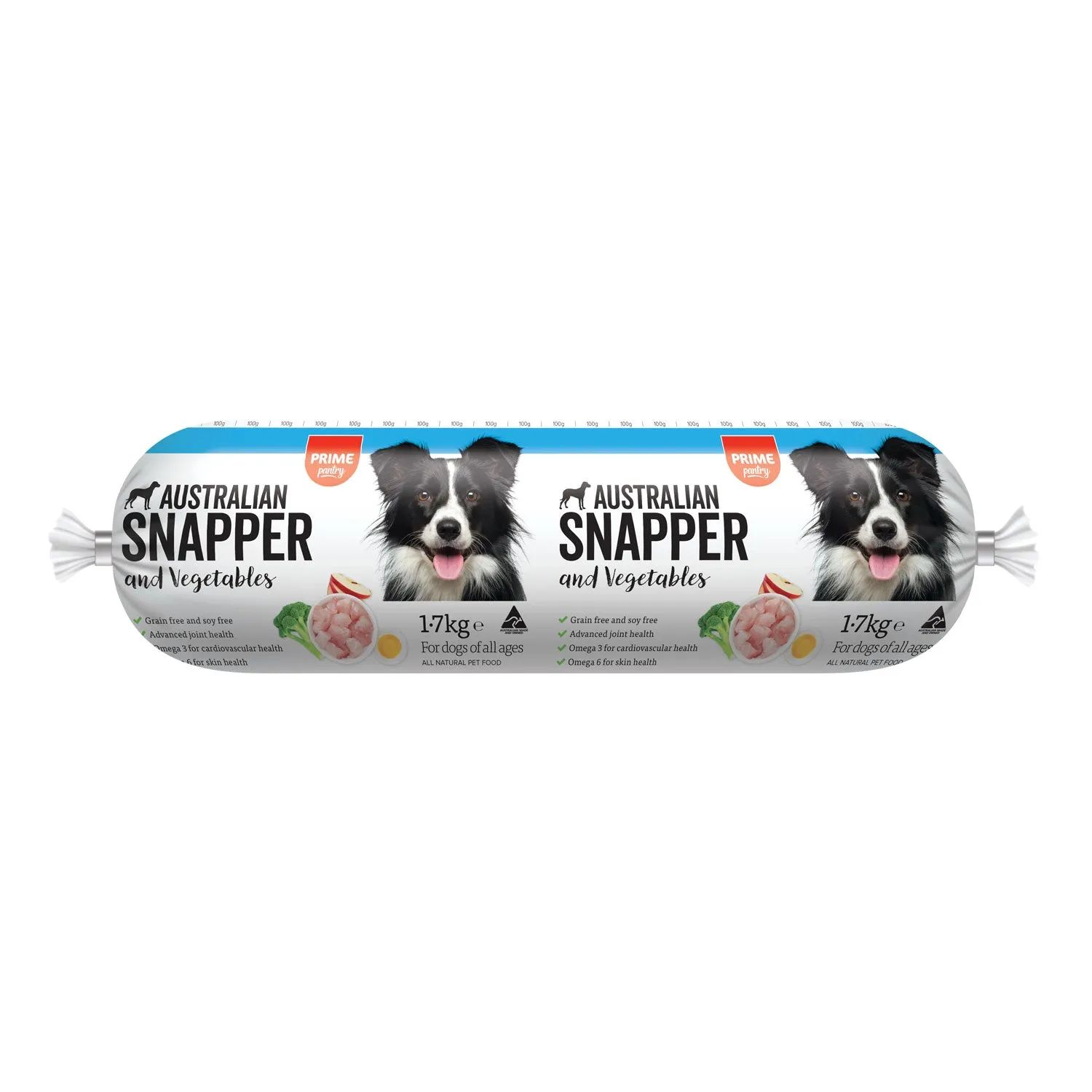 Prime Pantry Australian Snapper & Vegetables Dog Roll 1.7kg