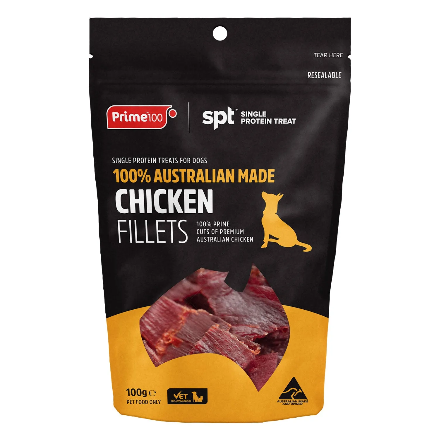 Prime100 SPT Chicken Fillets Dog Treat 100g