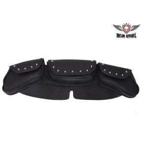 PVC Motorcycle Windshield Bag With Studs