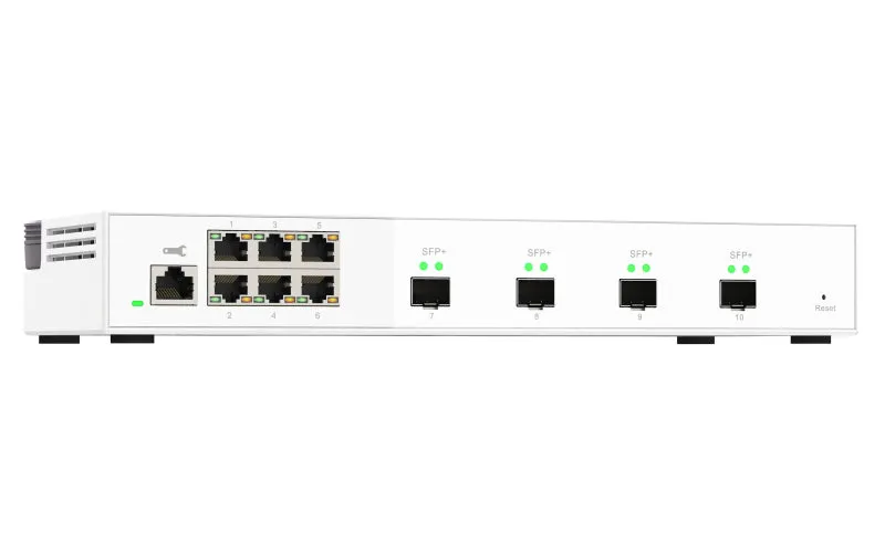 Qnap Qsw-M2106-4S - Switch - Managed - 6 X 2.5Gbase-T   4 X 10Gb Ethernet Sfp  - Desktop