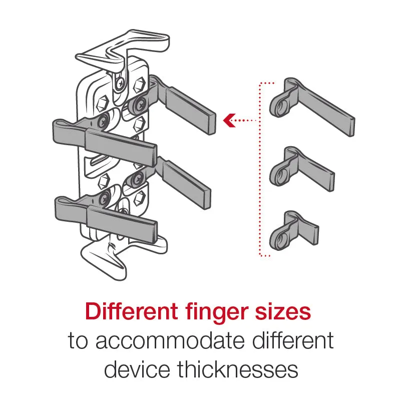 RAM® Finger-Grip™ Universal Holder with Yoke Clamp Base