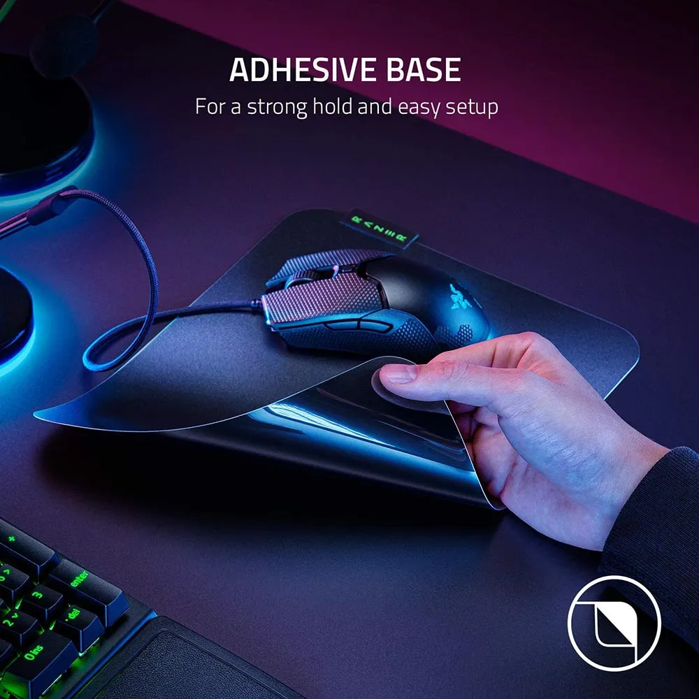 Razer MousePad Sphex V3 Hard Gaming Mouse Mat: Ultra-Thin Form Factor - Tough Polycarbonate Build - Adhesive Base - Small