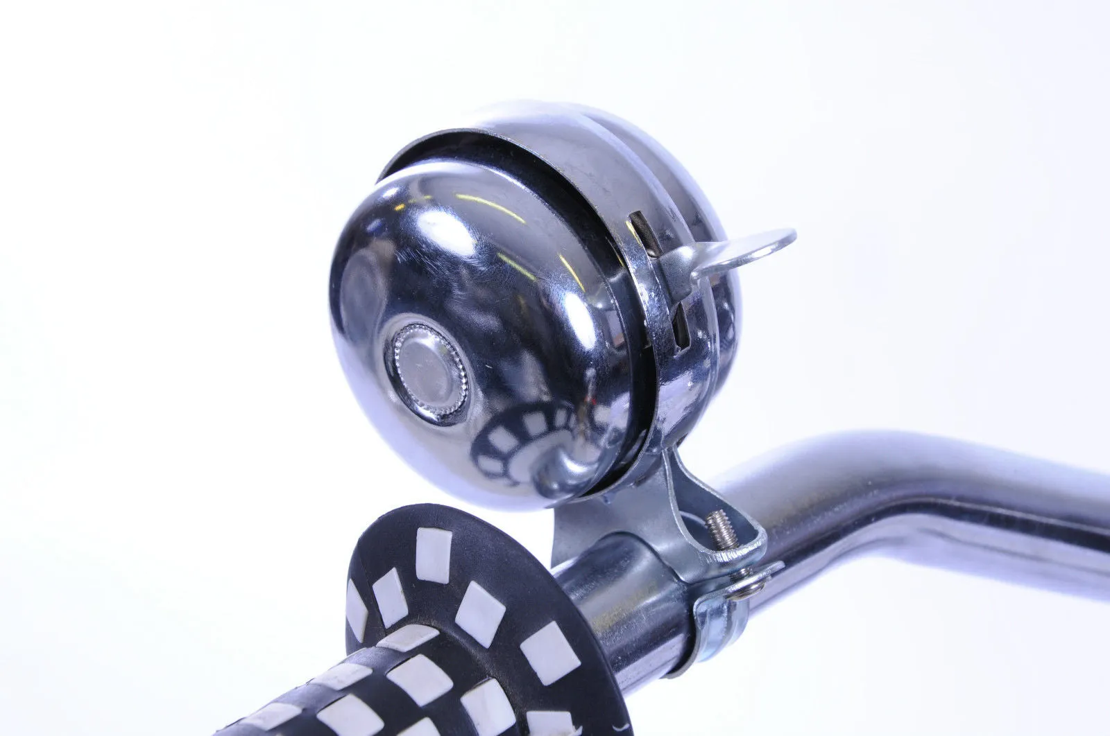 RETRO BIKE BELL DOUBLE ROTATING DOME FOR CHOPPER & TRENDY 70's 80's BIKES