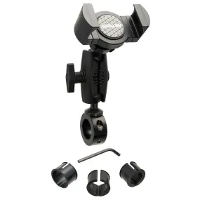 RoadVise® XL Phone and Midsize Tablet Holder with Handlebar Collar Mount and 2.75" Shaft