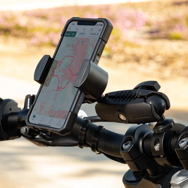 RoadVise® XL Phone and Midsize Tablet Holder with Handlebar Collar Mount and 2.75" Shaft