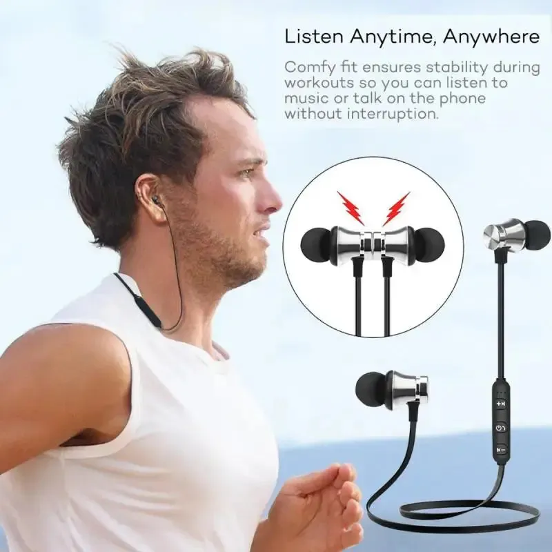 S8 Bluetooth Magnet Neckband Wireless Sports Earphone Headphones Headset Differeent Color For IPhone Samsung Huawei Xiaomi