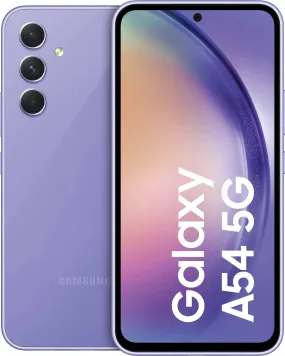 Samsung Galaxy A54 5G, 128GB Storage, 8GB RAM, Awesome Violet, Unlocked, International Model