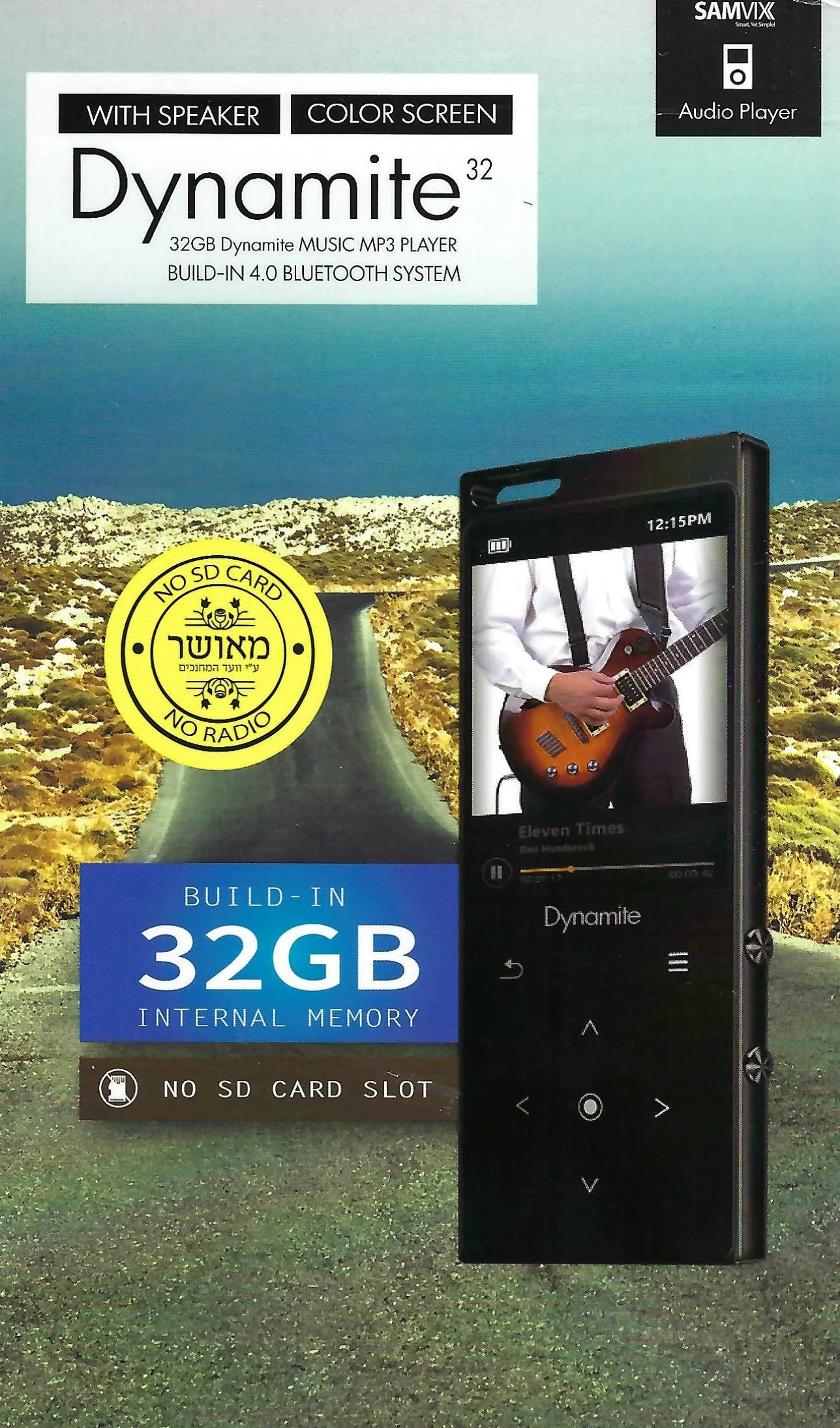 Samvix - Dynamite 32 GB MP3 Player - Black