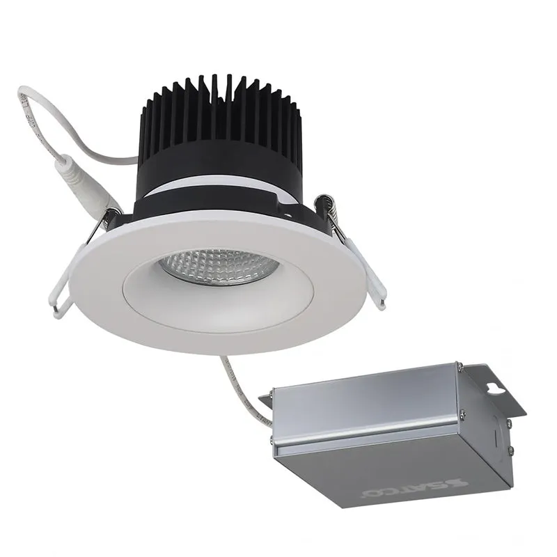 Satco 3" 12W LED Direct Wire Gimbal Downlight, 3000K