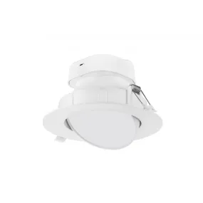 Satco S11714 6" 9W LED Direct Wire Gimbal Downlight, 4000K