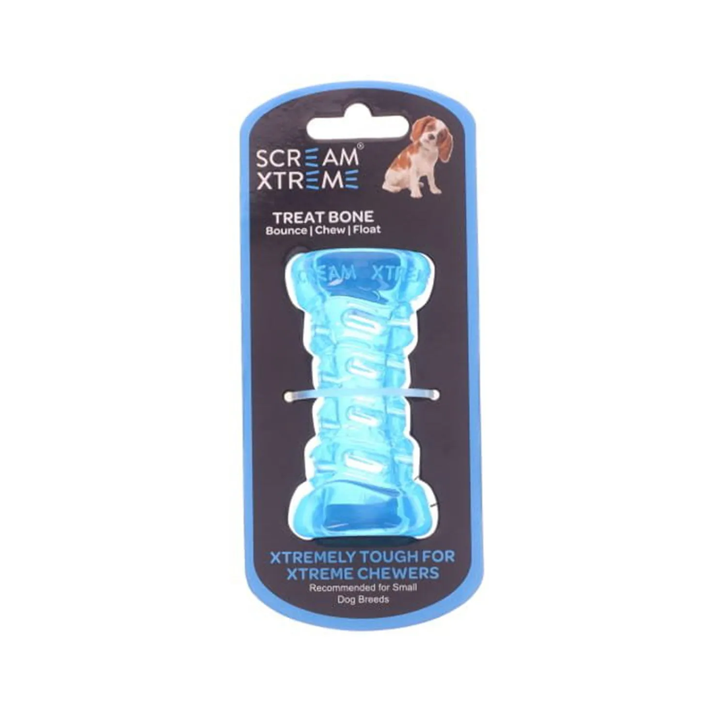 Scream Xtreme Treat Bone Dog Toy