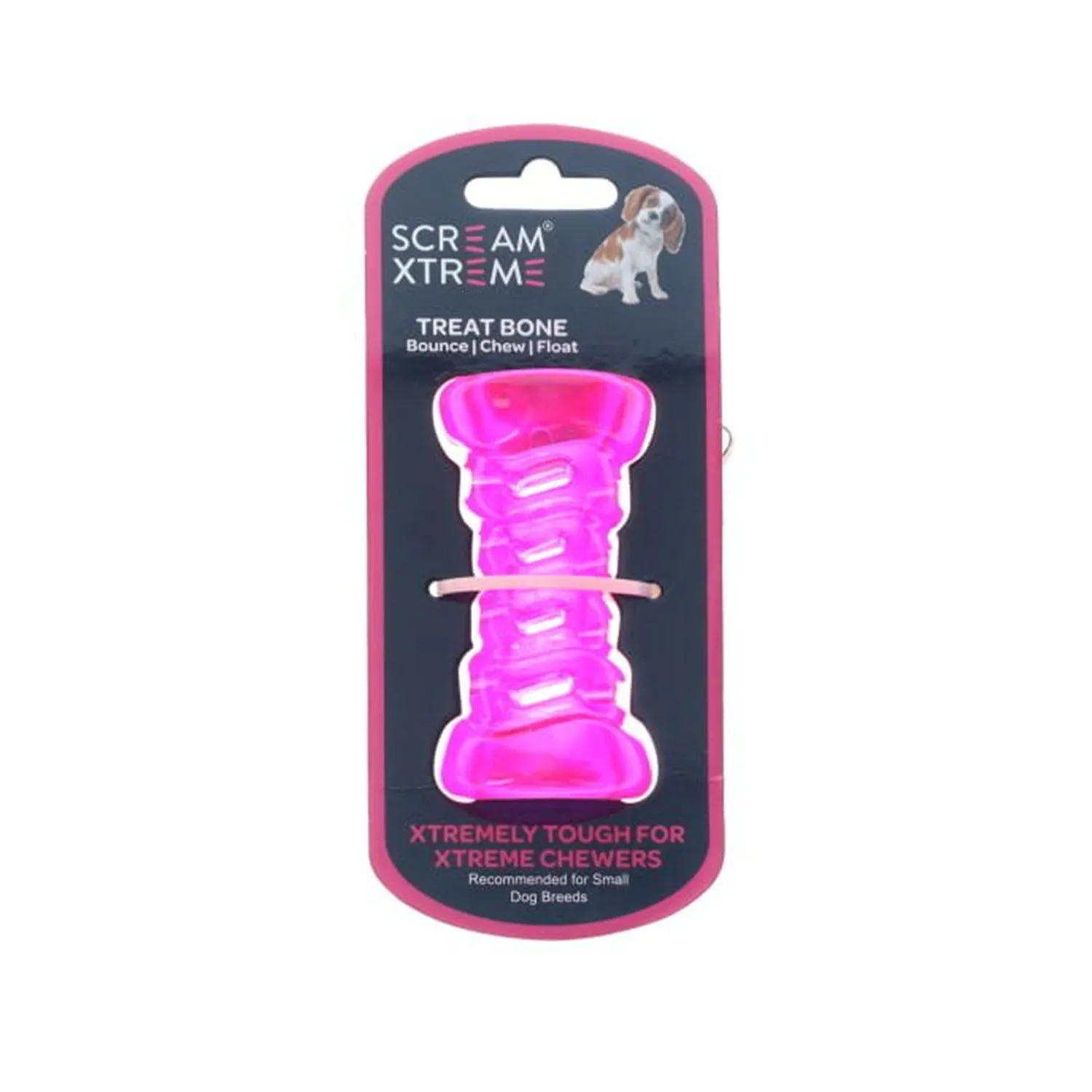 Scream Xtreme Treat Bone Dog Toy