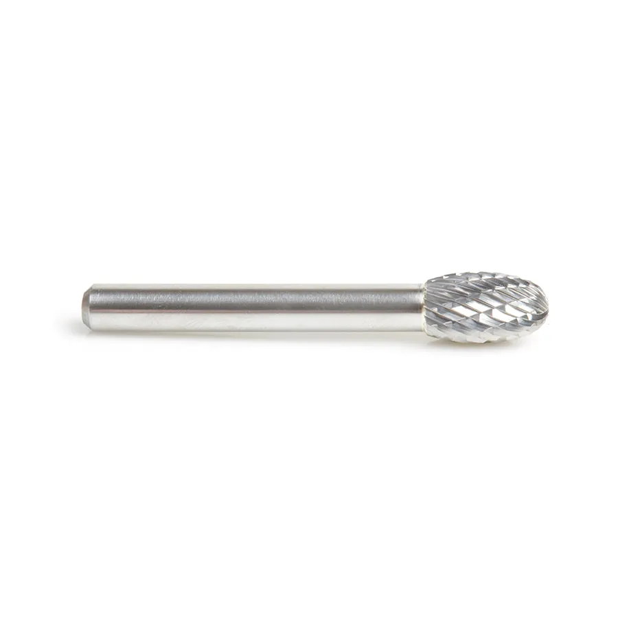 SE Burrs Oval Double Cut Burr Bit | 3⁄8 Dia x 5⁄8 x 1⁄4 Shank | BURS-174 | 738685174449